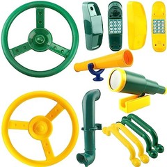 11 Pcs Playground Swing Set Accessories Plastic Pirate Steering Wheel with
