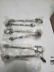 6 PCS 1800LB Heavy Duty Swing Hangers for Wood & I-Beams, Stainless Steel 180°