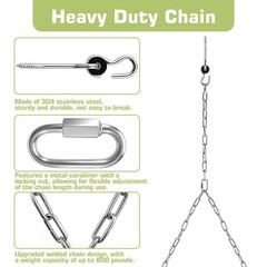 7.75FT Heavy Duty Porch Swing Chain Kit, 2 Pack