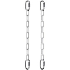 2 Pack 100 Inch Hanging Swing Chain with 4 Carabiners, 1000LB Capacity Plasti…