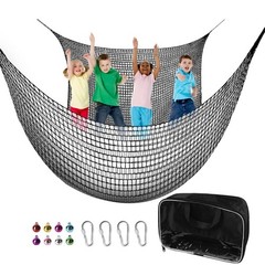 9.8′ x 9.8′ Climbing Cargo Net – Double Layer Playground Safety Net for Kids