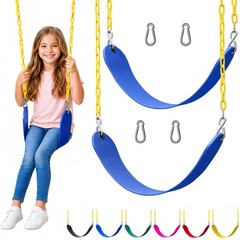 Swings for Outdoor Swing Set – Pack of 2 Swing Seat Replacement Kits with Heavy