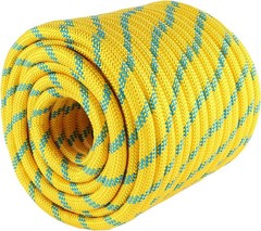 1/2in x 150ft Arborist Rope – 9000lb Breaking Strength Static Climbing Line, Pol