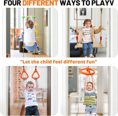 Doorway Swing Mount for Kids & Door Pull up Bar for Adults, Indoor Kid Swing wit