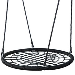 48″ Large Spider Web Tree Swing Set+All-Steel A-Frame Swing Frame Combo for Kids
