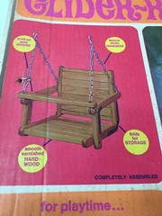 Wooden Baby Hanging Swing Seat Gym-Dandy GLIDER – RIDER 1970 Collector’s Item.