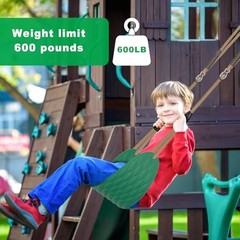 Heavy Duty Swing Seats for Kids & Adults, Non‑Slip Green Swing Seat, 2 Pack