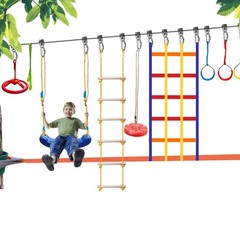 Ninja Steering Wheel for Kids Obstacle Course Backyard