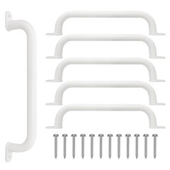 6 Pieces 17 Inch White Metal Safety Handles for Playground Equipment – Outdoo…