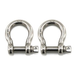 6Pcs 3/8” Bow Shackle Marine Grade 316 Stainless Steel Anchor Shackle D Ring