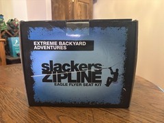 Slackers Zipline Eagle Flyer Seat 70 Ft Cable Line Kit for Kids