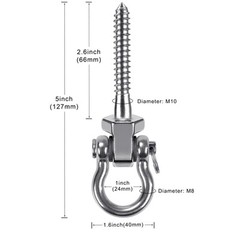 Heavy Duty Stainless Steel Swing Hangers with Bearings, 2-Pack – Quiet and Sm…