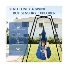 Swing Stand Frame with Sensory Pod Swings,Sensory Swing Set for Kids,Heavy Du…