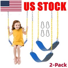 330lb Outdoor Swing Seats 2 Pack Heavy Duty Swing Set Accessories Blue