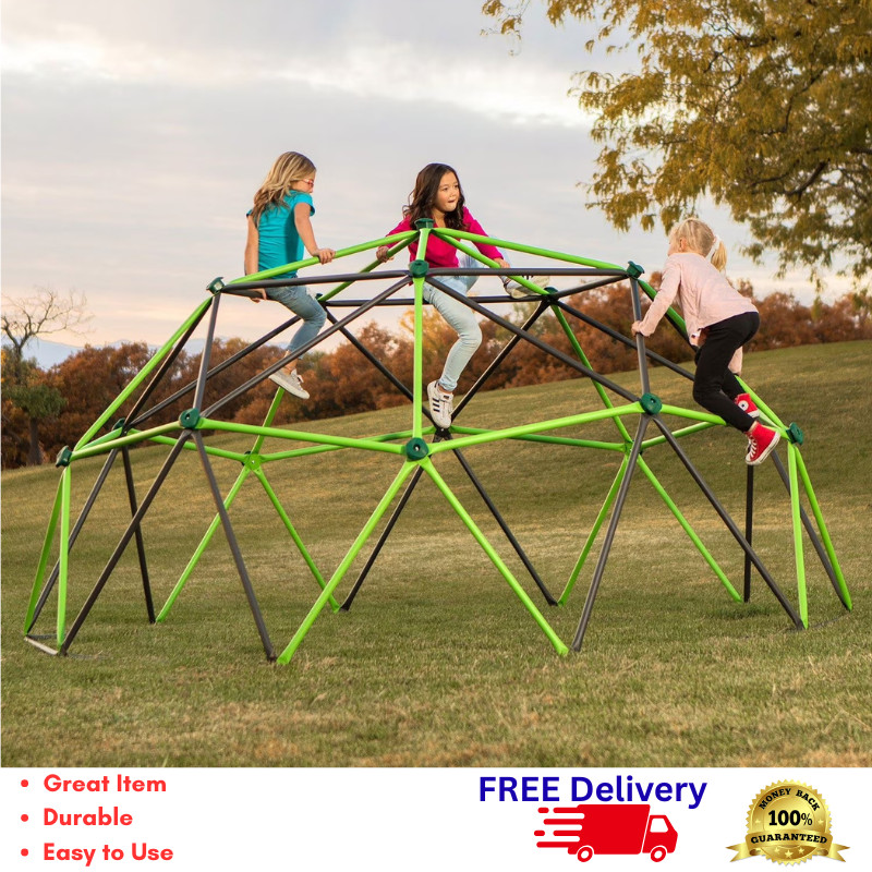 66″ Outdoor Climbing Dome Heavy Duty Geometric Jungle Gym Kids Playground Toy