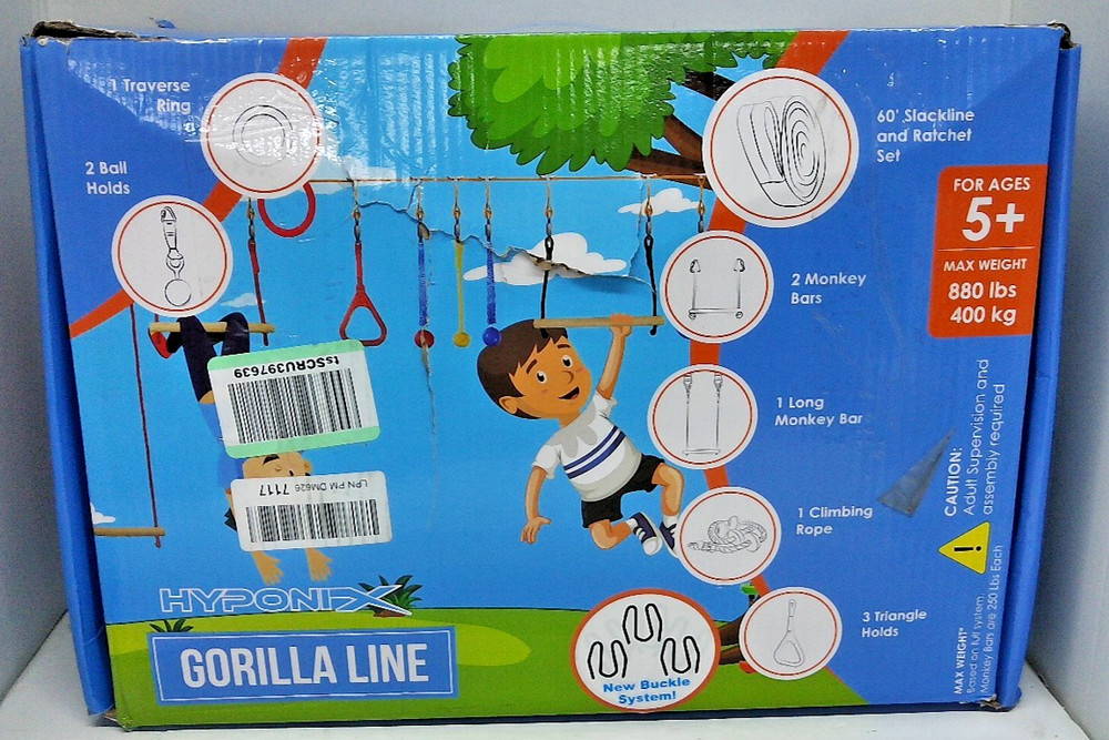 Hyponix Gorilla Line Obstacle Course for Kids Accessories 880lb weight limit
