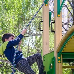 4 Luminous Playground Safety Handles, Sturdy Swing Sets Safety Grab black 4 PCS