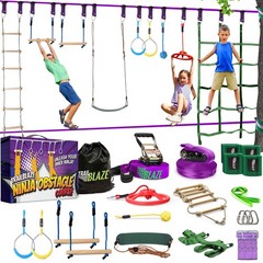 Trailblaze Ninja Warrior Obstacle Course for Kids – Ultimate Outdoor Fun 2×55…