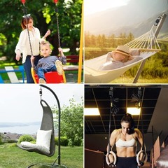 Spring Porch Hook for Hammock Swing Chair Hanging Suspension,880lbs Weight Ca…