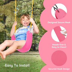 Swings for Outdoor Swing Set – Swingseat Replacement Kits with Heavy Duty Chains