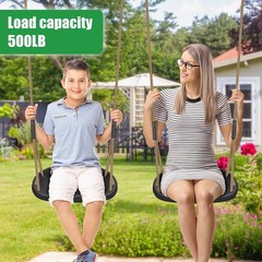 2 Pack 500LB Capacity Heavy Duty Swing Seat W/ Wider Swing Board & Height
