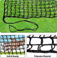 6.5′ X 9.8′ Climbing Cargo Net Double Layers Playground Safety Net w/Storage Bag