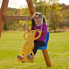 Wind Rider Glider Swing Durable Ergonomic Design for Kids Ages 3 Plus Yellow …