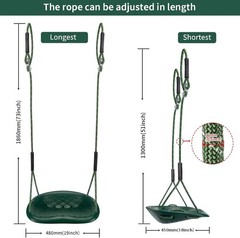 Heavy Duty Swing Seat, 550LBS Capacity Outdoor Swing Seat for Adults & KidsGreen