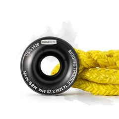 Pelican Rope 1/2″ – 6 FT – Adjustable Rigging Block Sling with Aluminum Rings…