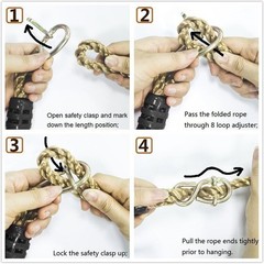 Adjustable Tree Swing Strap Kit – Heavy-Duty Nylon, Holds 650 lbs – Pack of 2
