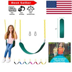 Durable Green Swing Seat Kit with Heavy Duty Chains – Easy Home Installation