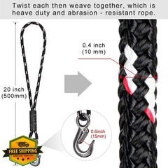 BeneLabel Tree Swing Rope 19″ Black