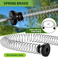 Backyard Zipline Kit for Kids & Adults – 100FT, 400 lbs Capacity, Quick Tighten,