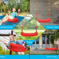 Swing Set Children Swing Plastic Swings with Easy Install Adjustable Rope Safe