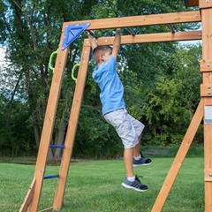 Beach Front All Cedar Wooden Backyard Playground Swing Set