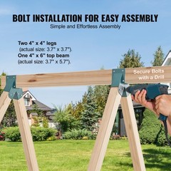 3-Piece A-Frame Swing Bracket Steel Kit with Bolt Set