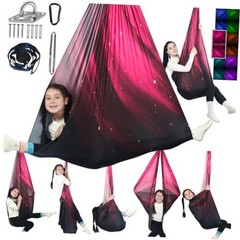 Sensory Swing for Kids Holds up to 300lbs Indoor & Outdoor Therapy Space Pink