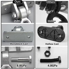 Silver Heavy Duty Swing Hangers for Wooden Sets Playground Porch Indoor Outdoor