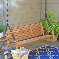 BeneLabel 2Pcs 81″ (6.75 ft) Heavy Duty Porch Swing Chain with Silent Swing Hang