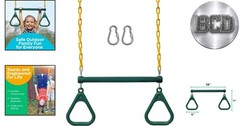 Outdoor Playground Trapeze Bar with Heavy Duty Chains – Kids’ Favorite Accessory