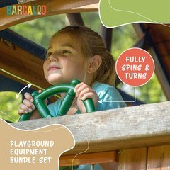 Playground Accessories for Kids Outdoor Playset Kids Pirate Telescope, Steeri…