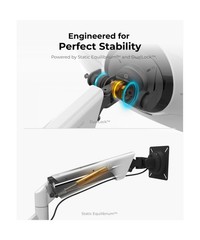 Heavy Duty Ultrawide Monitor Arm with RGB Lighting & USB Charging, Fits 34 to…