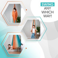 Versatile Indoor/Outdoor Sensory Swing – Calming 300lbs Capacity for Family Fun!