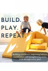 Blocksy + Kids Couch, Indoor Foam Playset, 6 Piece Soft Toddler
