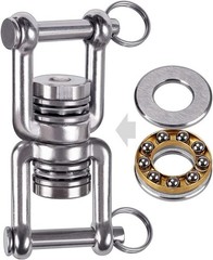Dual Hanging Rings Hammock Swing Hanger, Swivel Stainless Steel Mounting Bear…