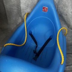 Vintage Step 2 Penguin Swing Blue Toddler Baby