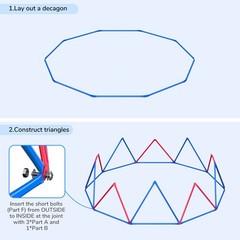 Climbing Dome Jungle Gym Easy Assembly Indoor Outdoor for Kids Climber Backyard