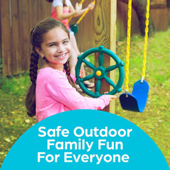 Jungle Gym Kingdom Playground Accessories – Pirate Ship Wheel for Kids Outdoor P