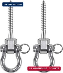 BeneLabel Heavy Duty Swing Hangers – Set of 2 Stainless Steel Screw Brackets for