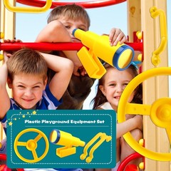 4 Pcs Kids Playground Accessories Playhouse Safety Handle Swingset Steering W…
